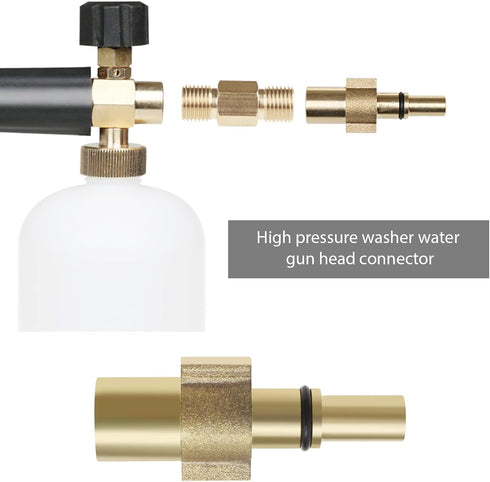 Pressure Washer Lance Adaptor Compatible with Bosch AQT Series New Type After 2013 Compatible with Black & Decker Foam Lance Female Fitting Connec...