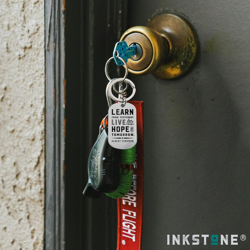 Inkstone Motivational Keychains 12-Pack with Inspirational Quotes - Perfect for Teacher Appreciation, Nurses Week Gifts, and Bulk Keychain Accesso...