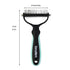 Dog Brush - Pet Dematting and Undercoat deshedding rake - Stainless Steel Grooming Comb For Dogs Cats furry pets large or medium remove knots tang...