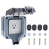 STARELO 15Amp Single outdoor socket waterproof socket, wall power socket, IP66 125V 1group switch socket cover, outdoor weatherproof wall plug soc...