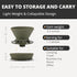 Collapsible Coffee Dripper, Silicone Reusable Pour Over Coffee Maker, Pour Over Coffee Dripper for Camping, Business Trip, Home?Office, Single Cle...