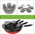 BOYAN Pot and Pan Protectors, Set of 12 and 3 Different Size, Cookware Dividers Pads/Stacking Pan Protectors/Pot Separators Pads for Protecting an...
