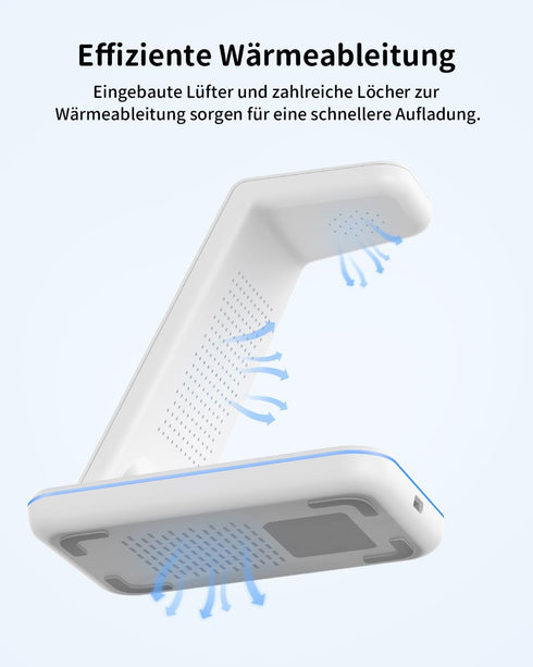 Wireless Charger for Samsung&Android: JoyGeek 3 in 1 Charging Station for Galaxy Watch5 Pro/4/3/Active2/1 - Phone Charger Stand for S24/S23 Ultra/...