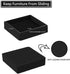 2x2 Square Rubber Furniture Caster Cups, Anti-Sliding Furniture Pads Bed Stopper Floor Protectors with Grip - Protect Any Flooring...
