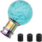 Gear Shift Knob Round Ball Shift Knob Crystal Transparent Bubble Gear Shifter Fit for Universal Manual Atomatic Transmission Vehicles (Blue)...