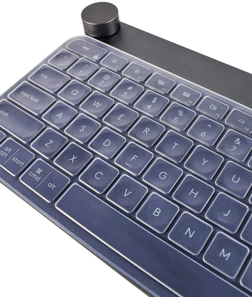 Silicone Clear Keyboard Cover Skin Protector Compatible with Logitech MX Keys Advanced Wireless Illuminated Keyboard & Logitech Craft Advanced Wir...