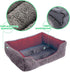Barelove Pet Dog Bed, Washable Rectangular Pet Basket Bed , Durable and 100-Percent Waterproof and Fleece Lining Fit Most Pets (Small, Wine Red)...