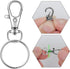 70PCS Swivel Snap Hooks with Key Rings, Metal Lobster Claw Clasp, Keychain Rings for Crafts 1.25inch/32mm...
