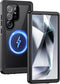 Lanhiem Magnetic for Samsung Galaxy S24 Ultra Case, IP68 Waterproof Dustproof, Built-in Screen Protector, Rugged Full Body Shockproof Cover for Ga...