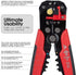 Automatic Wire Stripper, 3 in 1 Self-Adjusting Wire Cutter For Electrical Wire Stripping, Cable Cutting, Crimping Tool from 10-24 AWG...