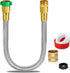 Short Water Hose 3 feet, 3/4'' GHT Female to Male Metal Water Hose, 3ft Garden Hose with Female to Female Metal Connector, Flexible & Lightweight ...