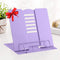 MSDADA Book Stand Metal Reading Rest Book Holder Adjustable Cookbook Documents Holder Portable Sturdy Bookstands for Recipes Textbooks with Page C...