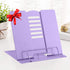MSDADA Book Stand Metal Reading Rest Book Holder Adjustable Cookbook Documents Holder Portable Sturdy Bookstands for Recipes Textbooks with Page C...