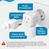 Ceptics Complete European Travel Adapter Set - 2 In 1 Usa to Europe, Germany, England, Spain, Italy, Iceland, France, (Type G, E/F, Type C) - 3 Pa...