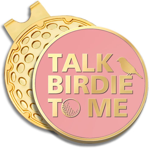 Talk Birdie to Me Golf Ball Marker with Magnetic Hat Clip, Funny Golf Gift for Men Woman...
