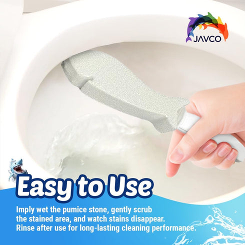 4 PACK Pumice Stone for Toilet Cleaning | Toilet Pumice Stone with Handle | Pumice Cleaning Stone for Toilet Bowl...