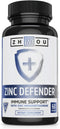 Zhou Nutrition Zinc Defender Capsules | Immune Support with Zinc Monomethionine | Gluten Free Zinc Supplement for Immune Support | 60 Capsules...