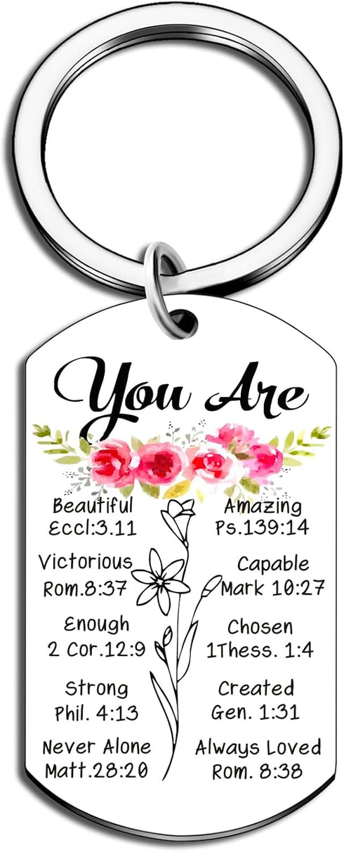 Christian Gifts for Women Teen Girl Inspirational Gifts Birthday Gifts For Women Christian Keychain Inspiration Religious Gifts Ideas For Wife Dau...