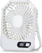 Desk Fan Battery Operated, Portable USB Rechargeable Personal Fan, 2600mAh 180° Tilt Folding Ultrathin Small Fan with 3 Speeds & Power Display for...