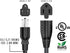 2 ft 14 AWG Outlet Saver Power Extension Cord NEMA 5-15P to NEMA 5-15R, Outlet Extension Cable...