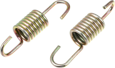 X AUTOHAUX 2pcs 6cm Length Gold Tone Plated Steel Motorcycle Brake Pedal Return Spring for Suzuki...