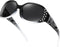HAOLOTA Polarized Sunglasses for Women, Rhinestone Wrap Around Sunglasses with UV400 Protection...