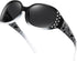 HAOLOTA Polarized Sunglasses for Women, Rhinestone Wrap Around Sunglasses with UV400 Protection...