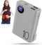 5V 2A Power Bank for Heated Vest, Pocket Size 10000mAh Heated Jacket Battery Pack, LCD Display Portable Charger for Heated Coat,Heated Pants,Heate...