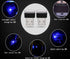 iJDMTOY Aqua Ice Blue USB Plug-in Miniature/Nano LED Car Interior Ambient Accent Lighting Kit...