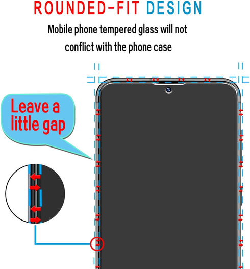 Slanku [3 Pack for Samsung Galaxy S23 FE 5G Tempered Glass Screen Protector Film, Support Fingerprint Unlock, Case Friendly, Anti-Scratch...