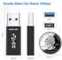 ELECTOP Double Sides 10Gbps, USB 3.1 GEN 2 Male to Type-C Female Adapter, Support Both 10Gbps Charging & Data Transfer, USB A to USB C 3.1 Convert...
