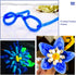 100 Pieces Pipe Cleaners Chenille Stem, Blue Pipe Cleaners Set for DIY Arts Crafts Decorations, Chenille Stems (Blue)...