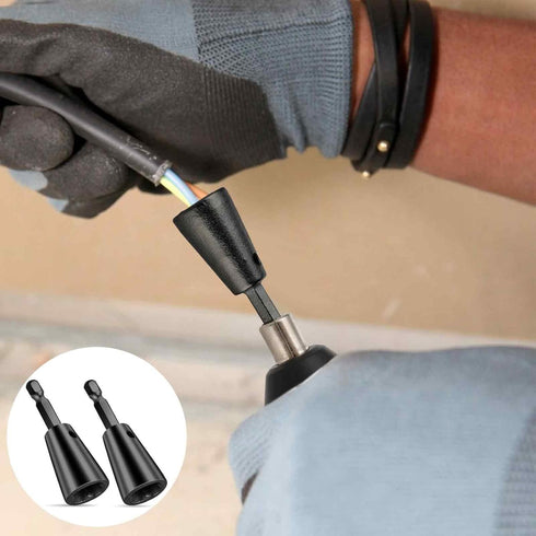 Wire Twister Tool for Drill, 2PCS Upgrades Wire Nut Twister for Drill 6MM Hex Shank Cable Wire Twisting Tool Wire Connector Wire Stripping Twistin...