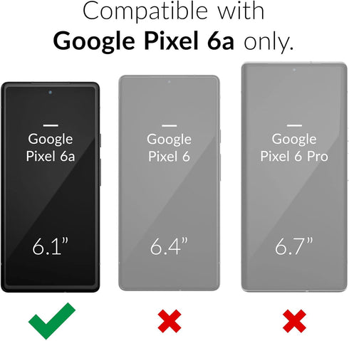 LeYi for Pixel 6A Case (2022): Google Pixel 6A Phone Case with Slide Camera Cover and 2 Pack Tempered Glass Screen Protector, Dual Layer Heavy Dut...