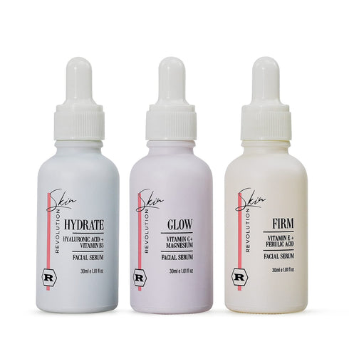 Advanced Anti Aging 3 Super Serum Set - Brighten, Glow and Firm with Peptides, Amino Acids, Niacinamides, Hyaluronic Acid, Vitamin C, Ferulic Acid...
