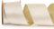 LaRibbons Ivory Gold Reversible Velvet Lurex Wired Ribbon, 4 Inch Crushed Velvet Ribbon for Gift Wrapping, Christmas Tree Decoration, Crafts Wreat...