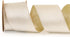 LaRibbons Ivory Gold Reversible Velvet Lurex Wired Ribbon, 4 Inch Crushed Velvet Ribbon for Gift Wrapping, Christmas Tree Decoration, Crafts Wreat...