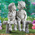 First Kissing Kids Lover Garden Sculpture Outdoor Status Home Decor Collections 4.7"x2.6"x5.1" Puppy Love, Kissing Couple Garden Sculpture,...