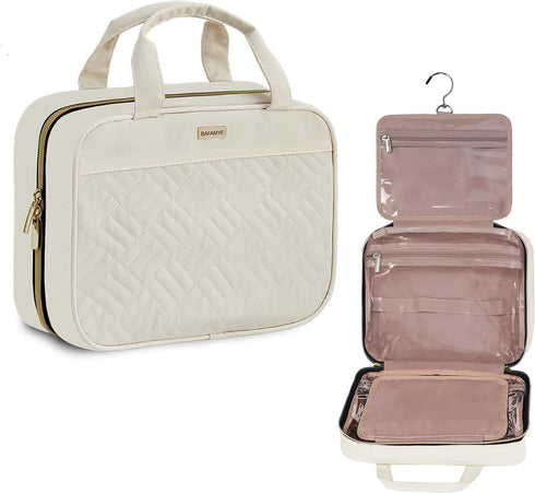 5.8L Travel Toiletry Bag for women - 2.1 GAL Water-resistant Makeup Cosmetic Bag Organizer With Hanging Hook for Travel Accessories Shampoo Full-s...