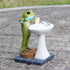 Tfro & Cile Frog Garden Statue Decor Miniature Animal Figurine Outdoor Fairy Brushing Teeth Sculpture for Bathroom - 3.3 Inch Height...