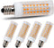 E11 led Bulb 75w 100w Halogen Bulbs Replacement, Warm White 3000K JD T3 T4 e11 Mini Candelabra Base 110V 120V 130 Voltage Input Light Bulbs, Pack ...