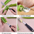 Jalapeno Corer Tool with Serrated Slice and Rubber Handle Easily Seed Remover or Slice off Vegetables tops for Efficient Cooking and Grilling...