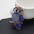 Crystal Owl Brooches For Women Cute Big Blue Eye Owl Bird Brooch Pin Rhinestone Animal Brooch Pins Fashion Jewelry Accessories for Women Men Gift...