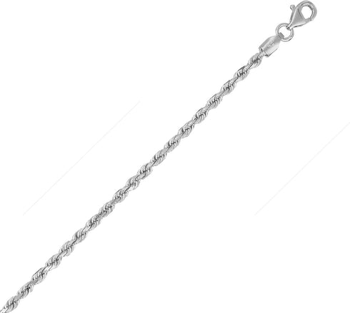 Ritastephens Sterling Silver or Gold Plated Italian 1.8mm Rope Link Lobster lock Chain Anklet and Bracelet...