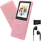 MP3 Player 32GB with Speaker Earphones Portable Music Player for Kids Support FM Radio Voice Recorder E-Book Support up to 128GB Pink......