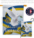 Ukrainian Decorations Home Decor Banner Room Wall Art Patio Lawn Front Porch Outdoor Small Tapestry Yard Sign Wall Hanging Stand with Bandera de U...