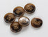50PCS 5/8 inch (15mm) Suit 4-Hole Buttons Overcoat Resin Brown Color Buttons Crafts DIY Projects...