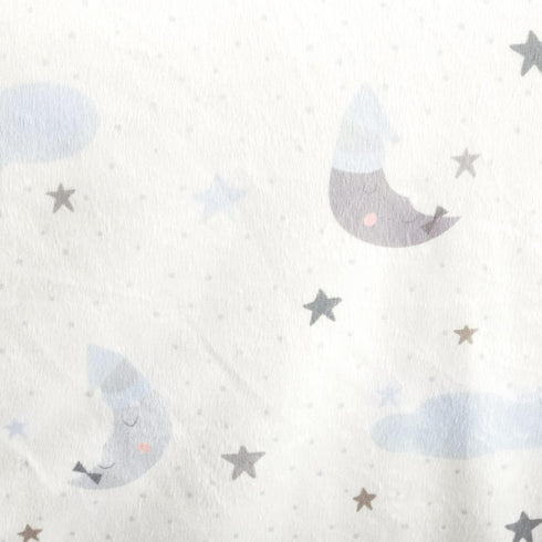 Lush Decor Goodnight Little Moon Soft Sherpa Baby Blanket, 40" x 30", Blue...