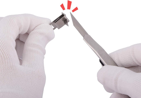 FOSHIO 100PCS Universal 9mm Utility Knife replaceable carbon steel blade, High Hardness Snap-Off Spare Blades Auto Wrap Vinyl Cutter Craft Knife B...