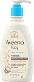 Aveeno Baby Daily Moisturizing Cream with Prebiotic Oat, Hypoallergenic Baby Lotion with Coconut Oil & Shea Butter Moisturizes Sensitive Skin for ...